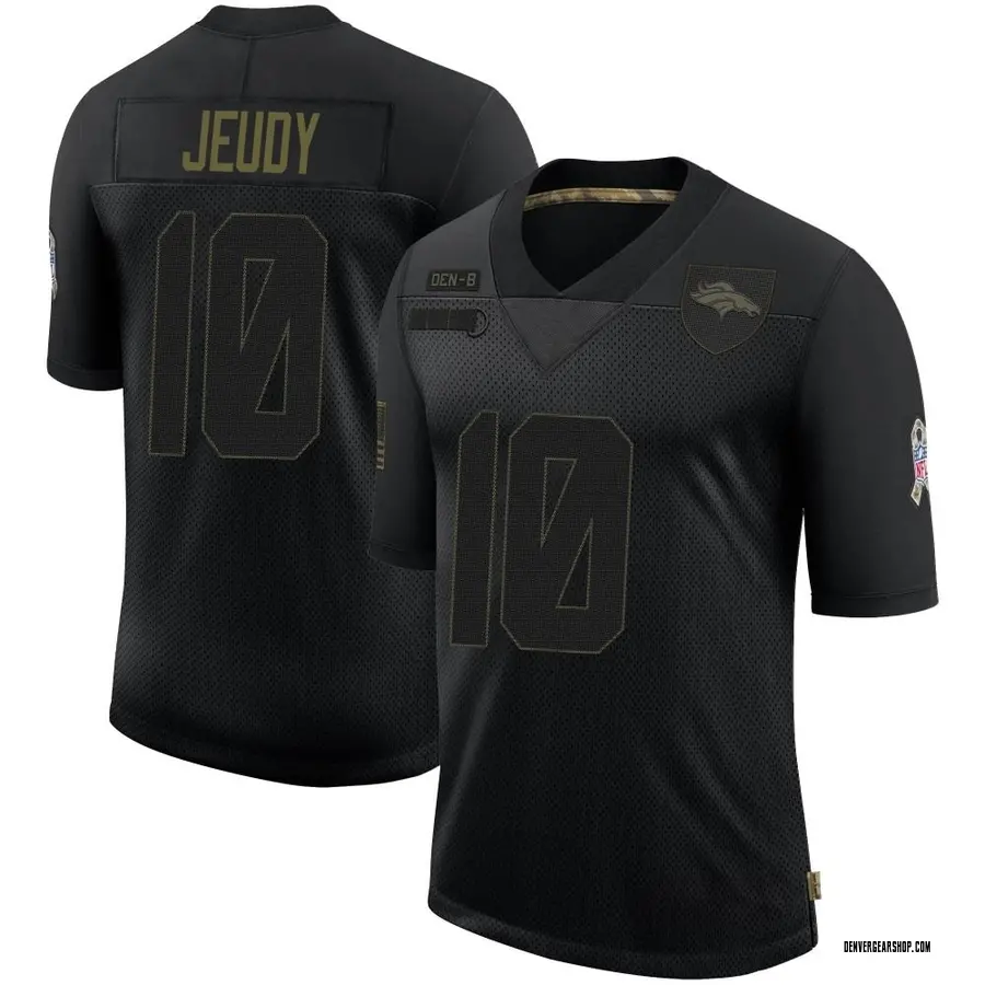 Black Men's Jerry Jeudy Denver Broncos Limited 2020 Salute To Service Jersey