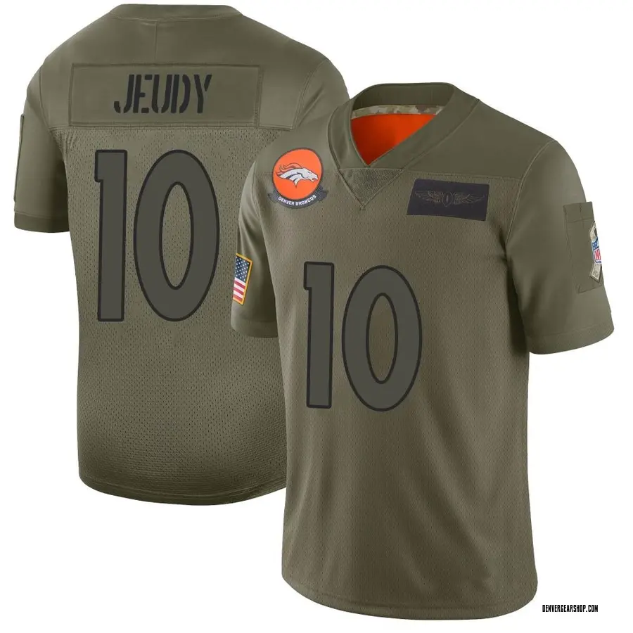 Camo Men's Jerry Jeudy Denver Broncos Limited 2019 Salute to Service Jersey