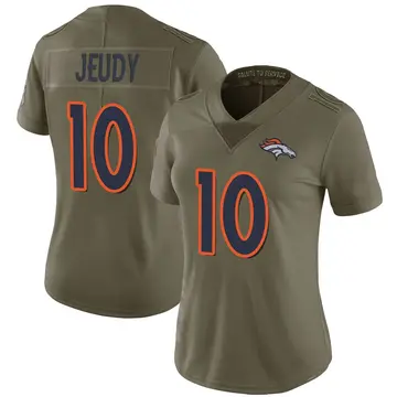 Green Women's Jerry Jeudy Denver Broncos Limited 2017 Salute to Service Jersey