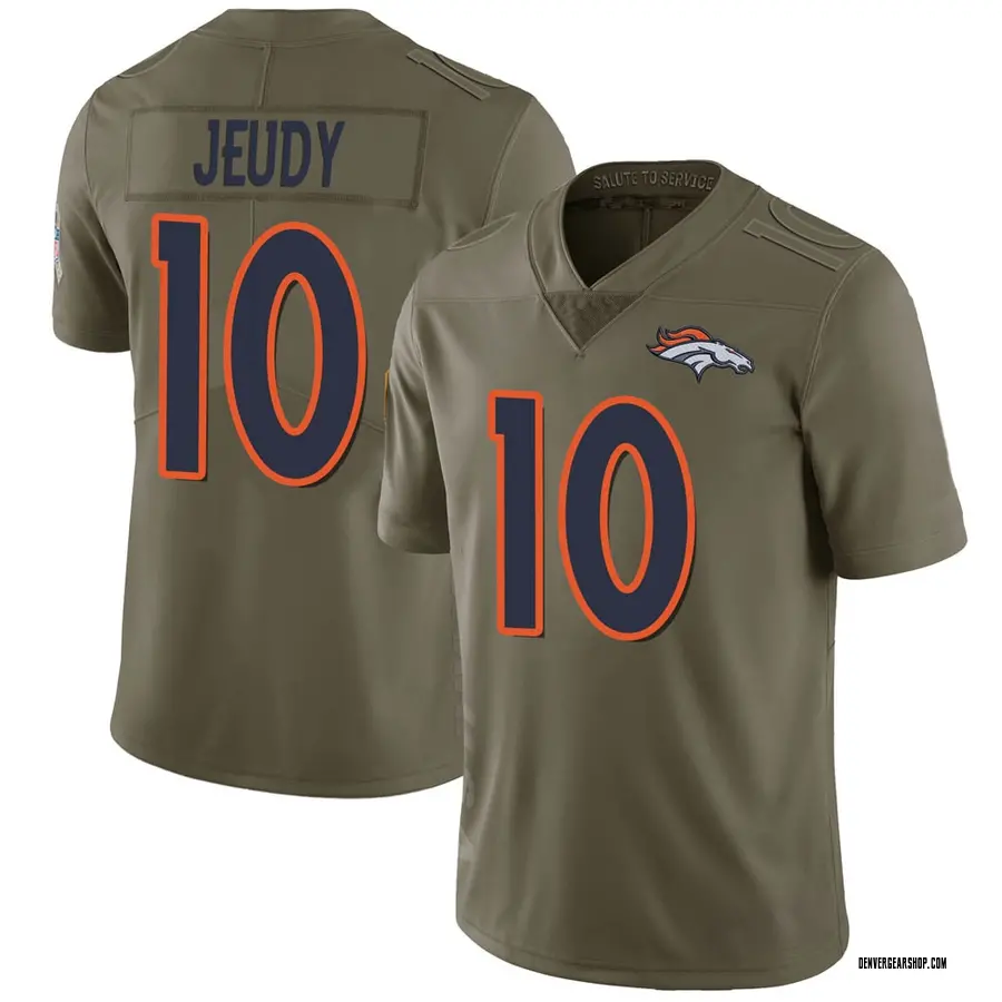 Green Youth Jerry Jeudy Denver Broncos Limited 2017 Salute to Service Jersey