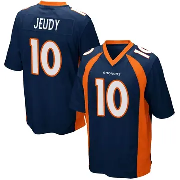 Navy Blue Youth Jerry Jeudy Denver Broncos Game Alternate Jersey