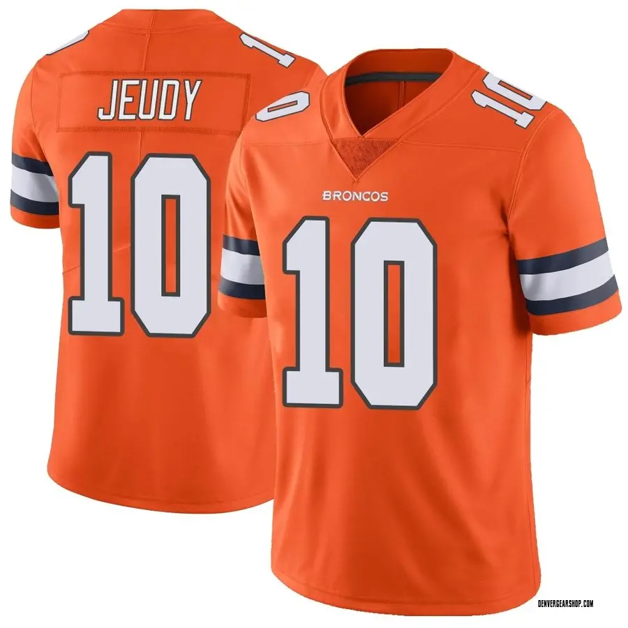 Orange Men's Jerry Jeudy Denver Broncos Limited Color Rush Vapor Untouchable Jersey