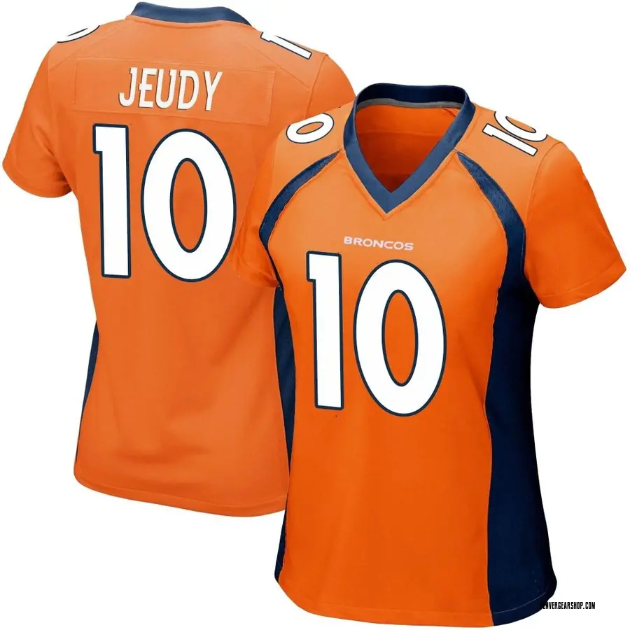 Orange Women's Jerry Jeudy Denver Broncos Game Team Color Jersey
