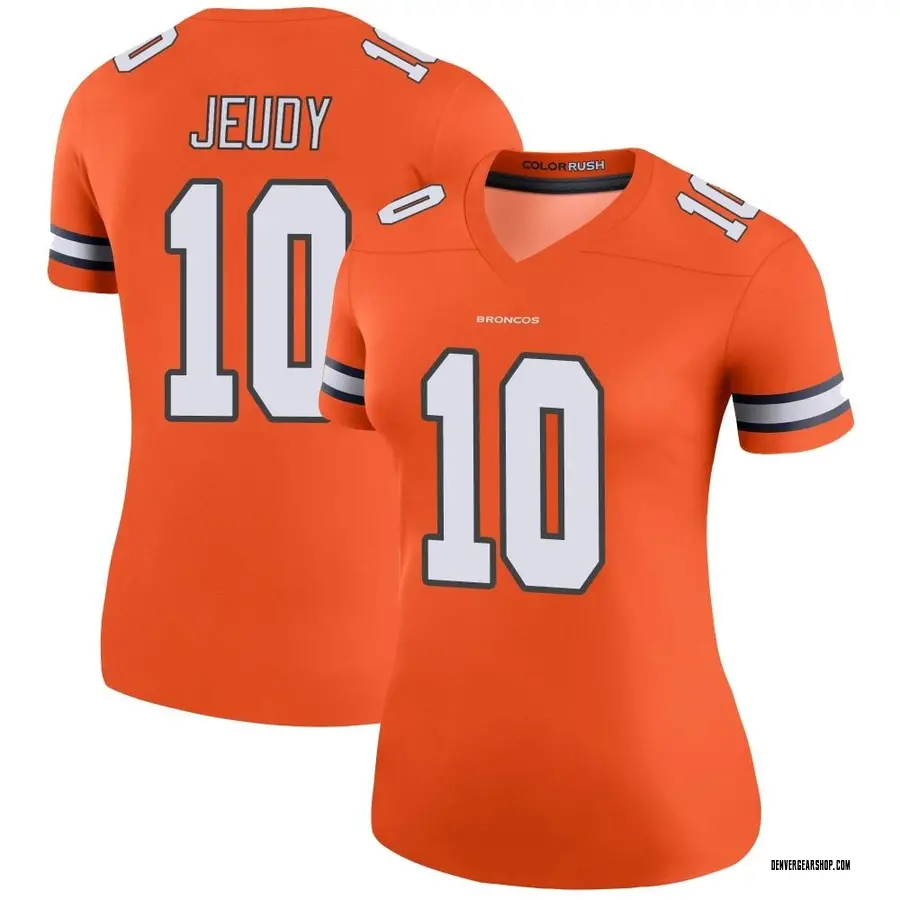 Orange Women's Jerry Jeudy Denver Broncos Legend Color Rush Jersey