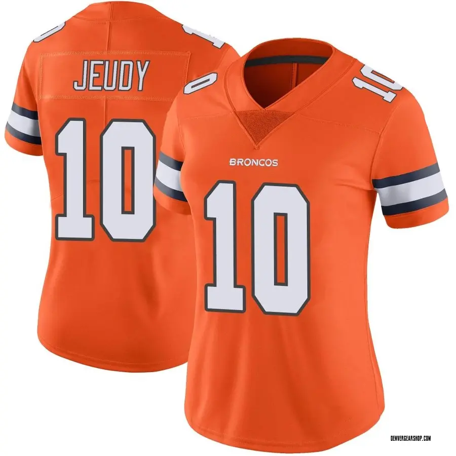 Orange Women's Jerry Jeudy Denver Broncos Limited Color Rush Vapor Untouchable Jersey
