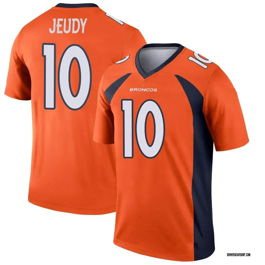 Orange Youth Jerry Jeudy Denver Broncos Legend Jersey