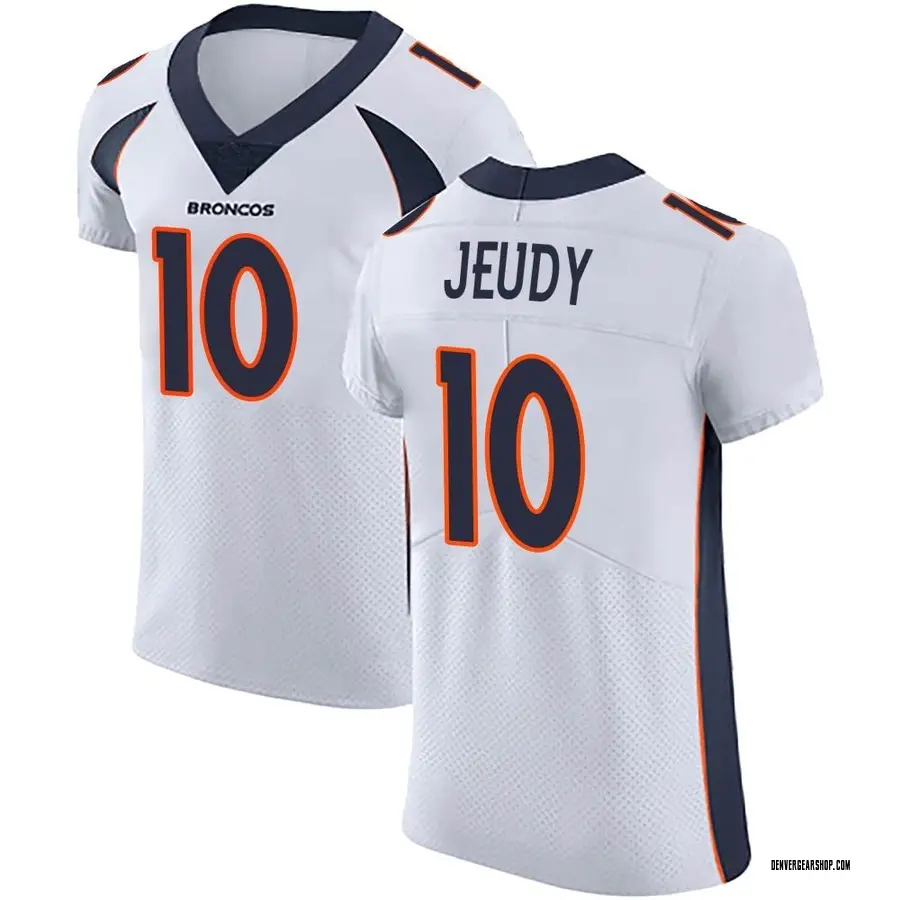 White Men's Jerry Jeudy Denver Broncos Elite Vapor Untouchable Jersey
