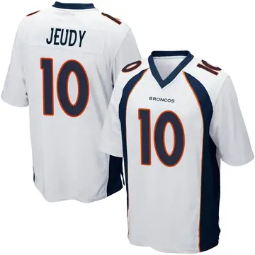 White Youth Jerry Jeudy Denver Broncos Game Jersey